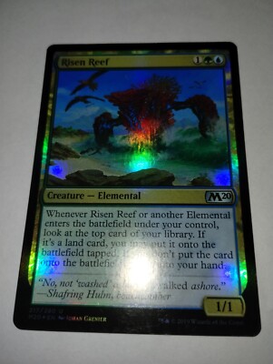 1x Risen Reef - Foil NM-Mint, English Core Set 2020 MTG Magic FREE SHIPPING