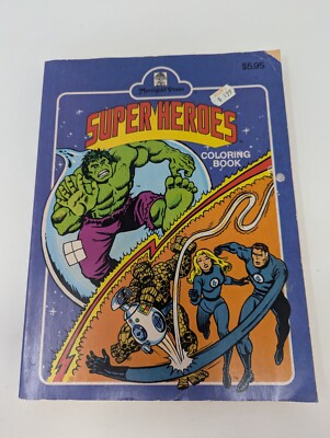 Vintage Merrigold Press Super Heroes Big Coloring & Activity Book  1980 Hulk 