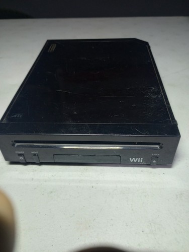 wii 本体 Nintendo Wii RVL-101 Black Console Bundle w/ Cords Sensor