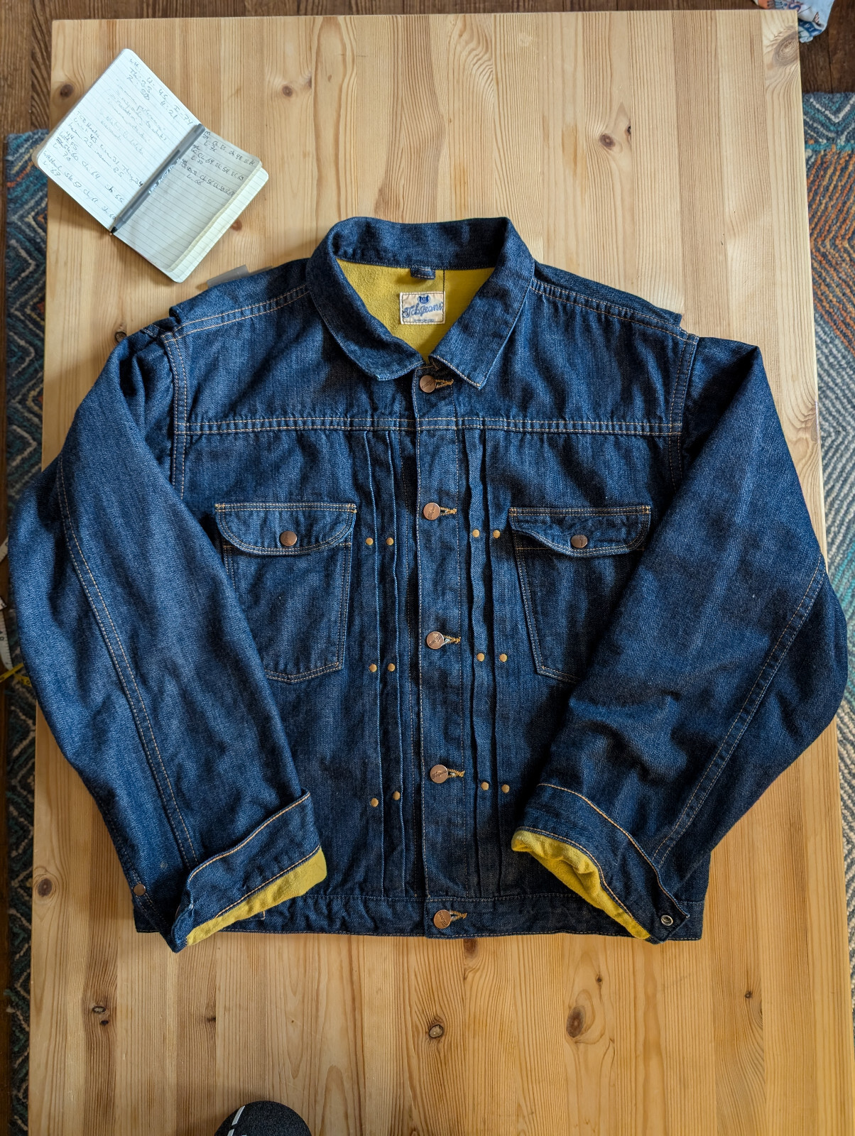 TCB Jeans (Two Cats Brand) Working Cat Hero - Size 46 Yellow