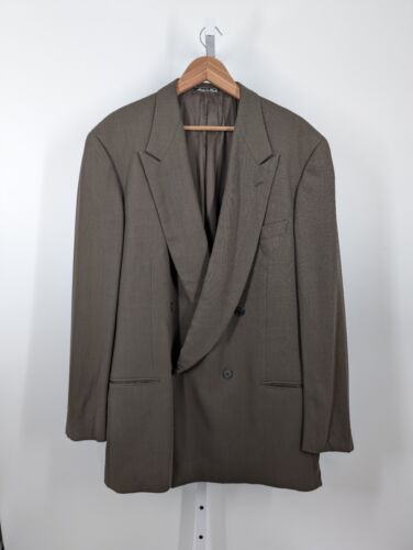 Giorgio Armani Vintage 80s 90s Deep V Lapel Double Breasted Giorgio Armani Vintage 80s 90s Deep V Lapel Double Breasted