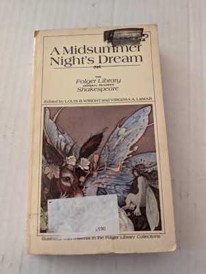 Vintage 1958 Shakespeare A Midsummer Night's Dream Paperback