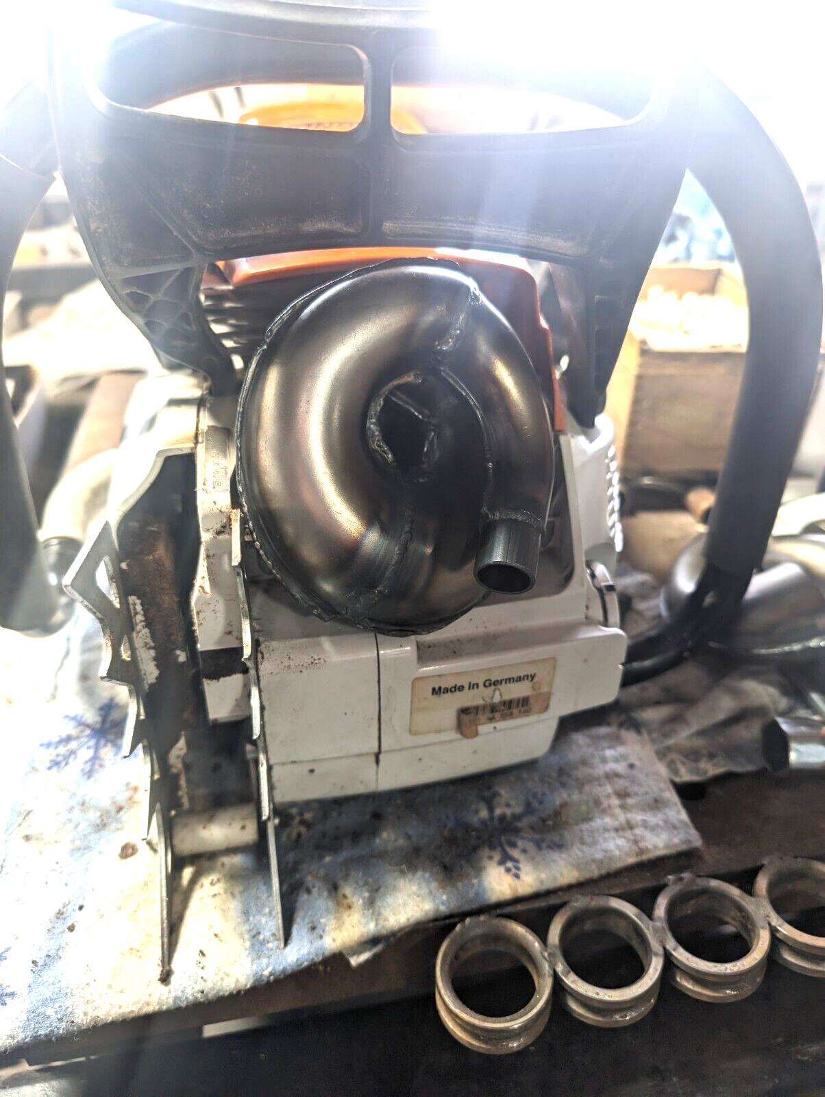 Mini Pipe Chainsaw Exhaust Muffler for Stihl ms661 ms 661 661c ms661c cm