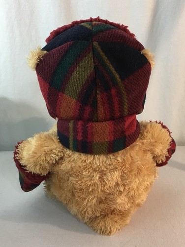 Winter Teddy Bear Plush Brown 17