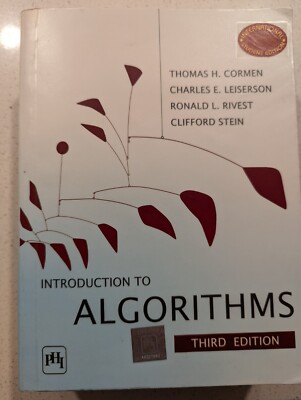 Introduction to Algorithms Third Intl. Edition by Cormen, Leiserson, Rivest