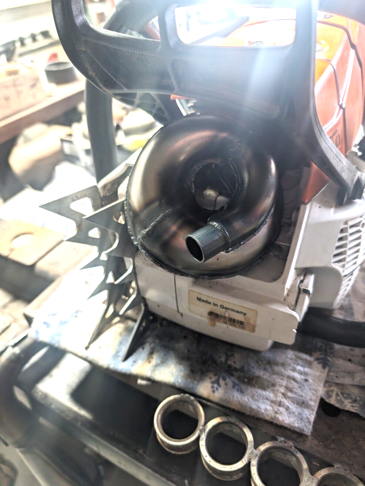 Mini Pipe Chainsaw Exhaust Muffler for Stihl ms661 ms 661 661c ms661c cm