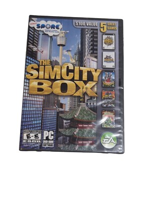 The SimCity Box PC DVD Software - Includes 5 Sim City Games & Bonus New/Sealed