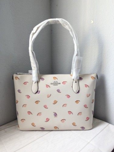 トートバッグ COACH Gallery Tote Bag In Signature Floral Print CZ589 NWT Coach Gallery Tote Bag In Signature Canvas With Floral