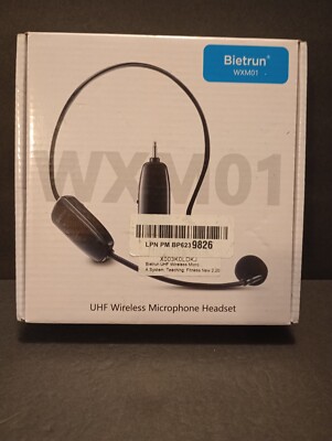 Bietrun  WXM01 UHF Wireless Microphone Headset