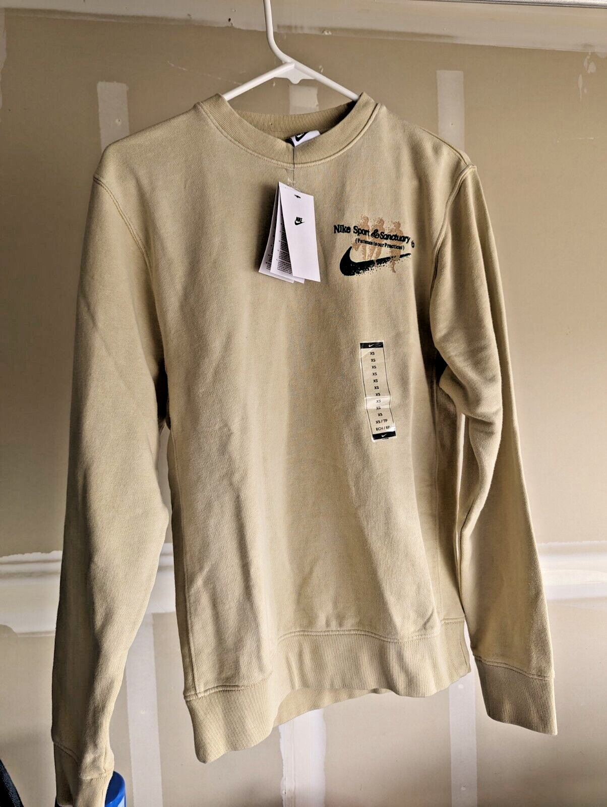 Nike Sport & Sanctuary Club Crewneck Sweatshirt Mens Sz X