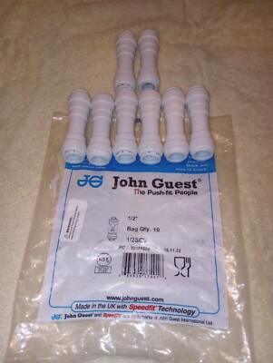 John Guest 1/2 Inline Check Valve Quick Connect 
