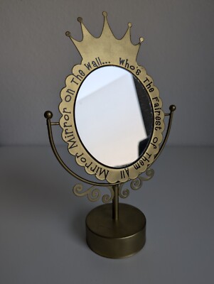   Disney - Schneewittchen - Evil Queen - Gold - Makeup Spiegel - Beauty - Deko  