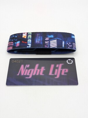 Zox Strap #4021 Night Life ~ NEW ~ Medium ~ Wristband ~ Collector's Card