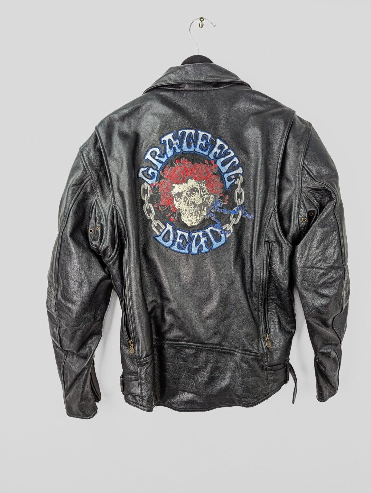 2012 GRATEFUL DEAD x RIVER ROAD Men's Sz 44 Black Leather 2012 GRATEFUL DEAD x RIVER ROAD Men's Sz 44 Black Leather