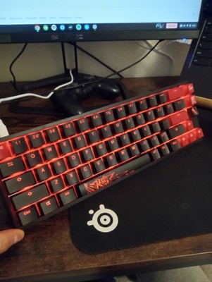 Ducky One 2 SF RGB Mechanical Keyboard- Cherry MX brown, Used, DuckyXPowercolor.