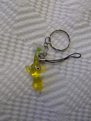 PIKMIN KEYCHAIN/CELL PHONE STRAP JAPAN IMPORT YELLOW FLOWER