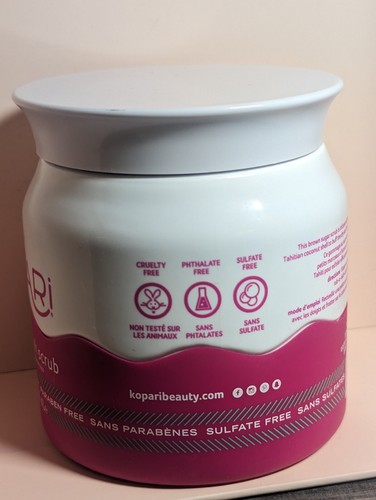 Kopari Coconut Crush Scrub Brown Sugar Body Scrub Exfoliate Body Buff , 10 oz