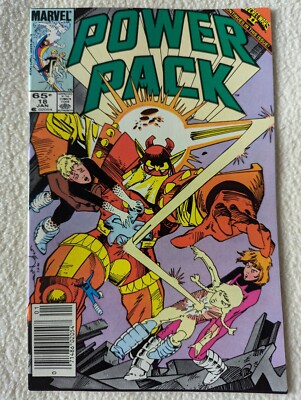 Power Pack #18 (1986) 1st Full Appearance of Kurse Newsstand Marvel Comics