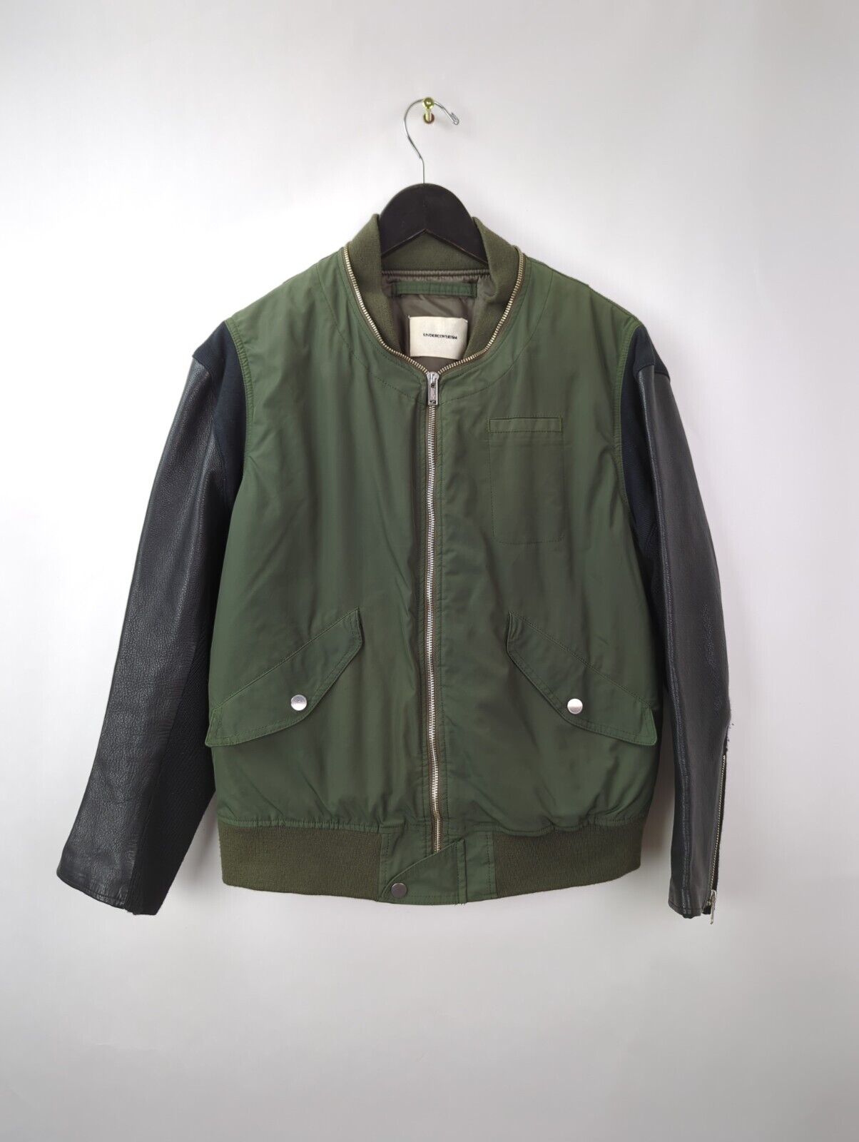 UNDERCOVER / UNDERCOVERISM JUN TAKAHASHI Sz 2 M Leather MA-1 UNDERCOVER / UNDERCOVERISM JUN TAKAHASHI Sz 2 M Leather MA-1