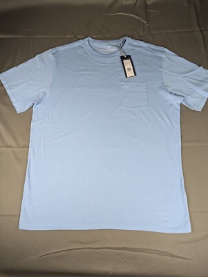 Vineyard Vines Shirt Mens Large Blue Blank Tee Short Sleeve NWT $42 MSRP