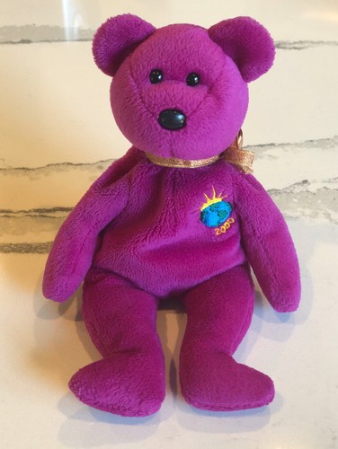 ぬいぐるみ Merrythought Millennium Bear 2000 TY McDonald's Teenie Beanie - MILLENNIUM the Bear (2000) (5