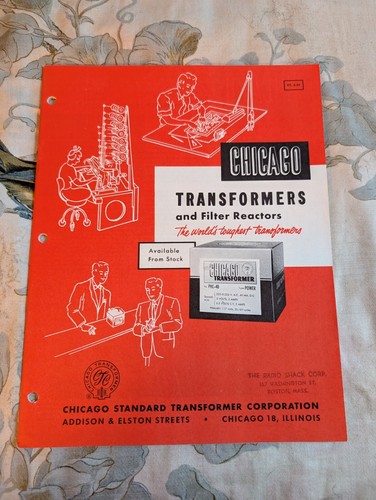 VTG 1950s Chicago Transformers Catalog Audio Hi-Fi TV VTG 1950s Chicago Transformers Catalog Audio Hi-Fi TV