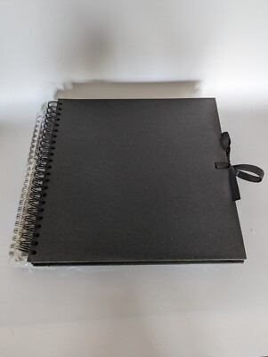3 Hobbycraft Scrapbook Photo Albums Black 30x30cm