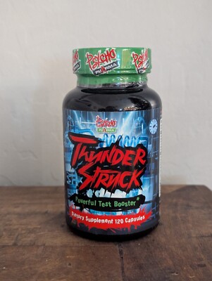 FREE SHIPPING BRAND NEW Psycho Pharma Thunderstruck Test Booster 120 caps
