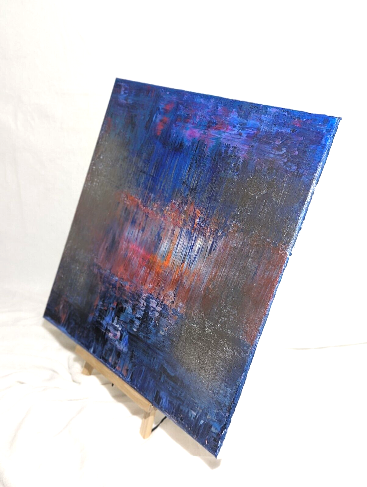 Gallery Canvas: Original Abstract *See Video For Effect* Acrylic Painting 20x20