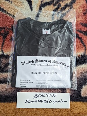 FTP Trademark Tee (Black) Medium BRAND NEW 100% AUTHENTIC Fuct Undefeated DC Huf