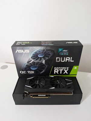 ASUS NVIDIA GeForce RTX 2080 Ti 11GB GDDR6 Graphics Card (DUALRTX2080TIO11G)
