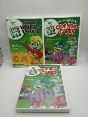 Set of 3 Leap Frog DVDs Phonics Word Building Language Skills 3-6 Years Old