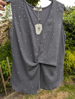 Oasis Grey Sleeveless Top Size M