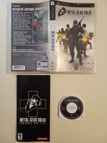Solid Portable Ops W/ Portable Ops Plus Manual-sony Psp-cib-complete