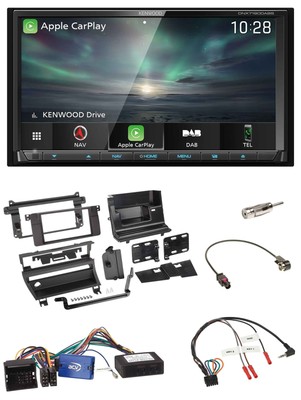 Kenwood Bluetooth USB 2DIN Lenkrad TMC DAB Navigation für BMW 3er E46 02-06 1 Sc
