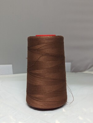 1 SPOOLS x 6000 Yards COATS Brown AMERICAN STAR MERC. COTTON 3-CORD THREAD