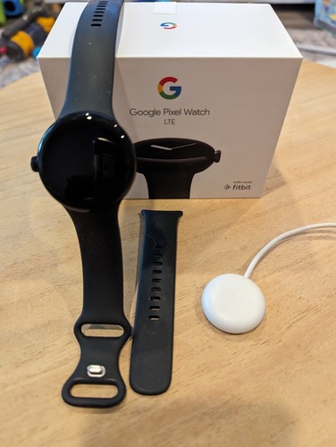 Google Pixel Watch LTE グーグル Matte Black Pixel Watch 32GB Matte Black Case/Obsidian Active Band | Cellcom