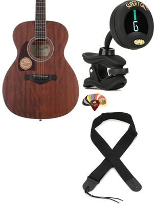 Ibanez AC340LOPN + Snark ST-8 + Dunlop PVP101 + Levy's M8POLYA-BLK Value Bu