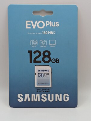 Samsung - EVO Plus 128GB SDHC Full Size Memory Card - New/ Sealed