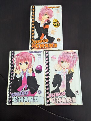 Shugo Chara! Peach Pit Manga Set of 3 (5,6,7)