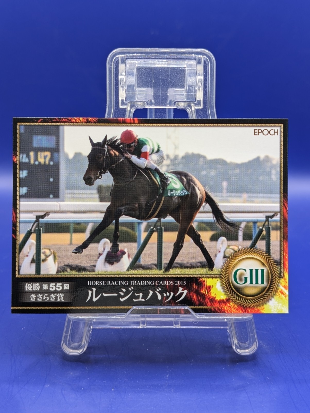 競馬 EPOCH HORSE RACING ウオッカ Rouge Back 13 Horse Racing Trading Card 2015 TCG EPOCH