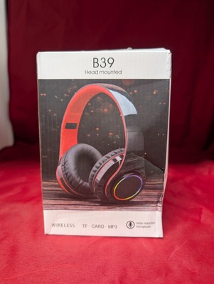 B39 Head-Mounted Sports Wireless Luminous Bluetooth Headphones - New