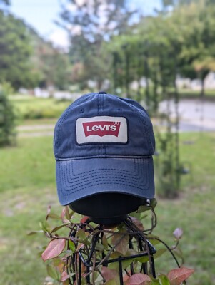 Levi's Blue Logo Patch 100% Cotton Snapback Baseball Cap