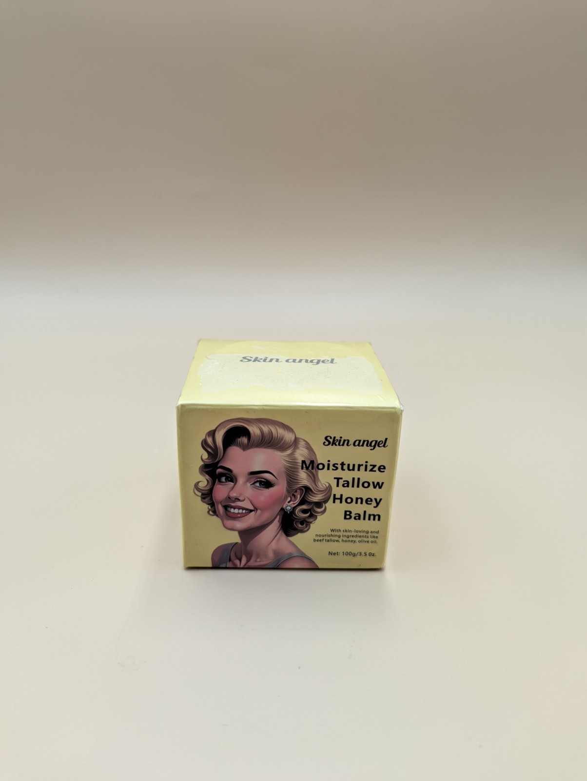 Skin Angel Tallow Honey Balm Moisturizer for Skin, Face, Lips, Body 3.5 oz
