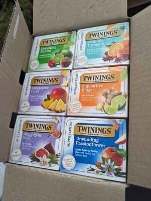 Twinings Daily Wellness Tea Variety Pack, Flavored Herbal & Green Tea, 18 Count