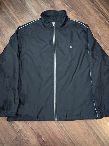 LACOSTE SPORT ブラックジャケット US S/M Lacoste Sport Jacket Men's US Large Black Full Zip Track