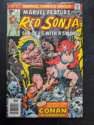 MARVEL FEATURE #7 (1975) MARVEL RED SONJA CONAN FN