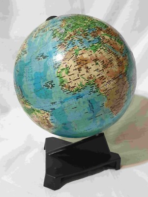 globe - the earth, the physical geographical globe, world map Made in Romania