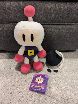Bomberman Posable Plush with Magnetic Bomb 11'' Official Konami Fangamer