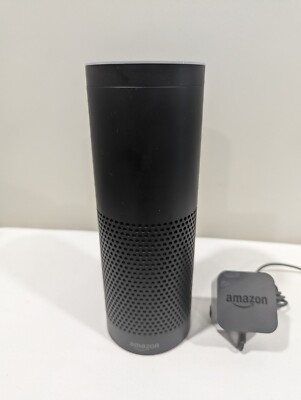 Amazon Echo SK705DI 1stGen Black Bluetooth Voice Search Smart Speaker With Alexa